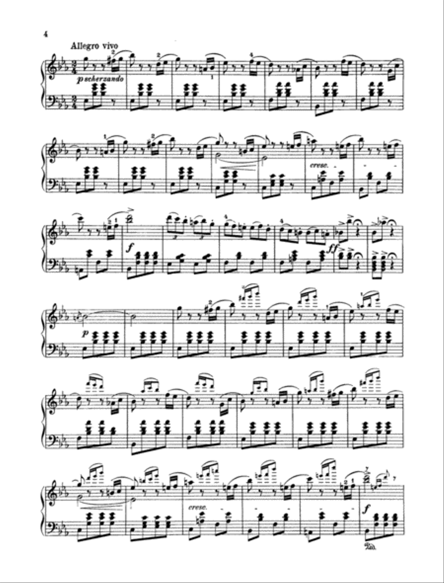 Comedy Overture, Op. 73 Piano Solo scores gallery preview page 2