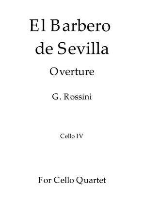 Book cover for El Barbero de Sevilla - G. Rossini - For Cello Quartet (Cello IV)
