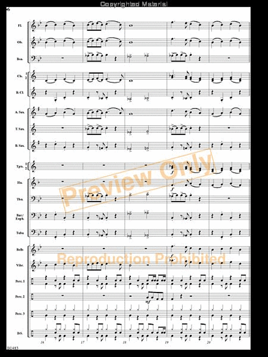 Deck the Halls with Rock 'n' Roll Concert Band scores gallery preview page 5