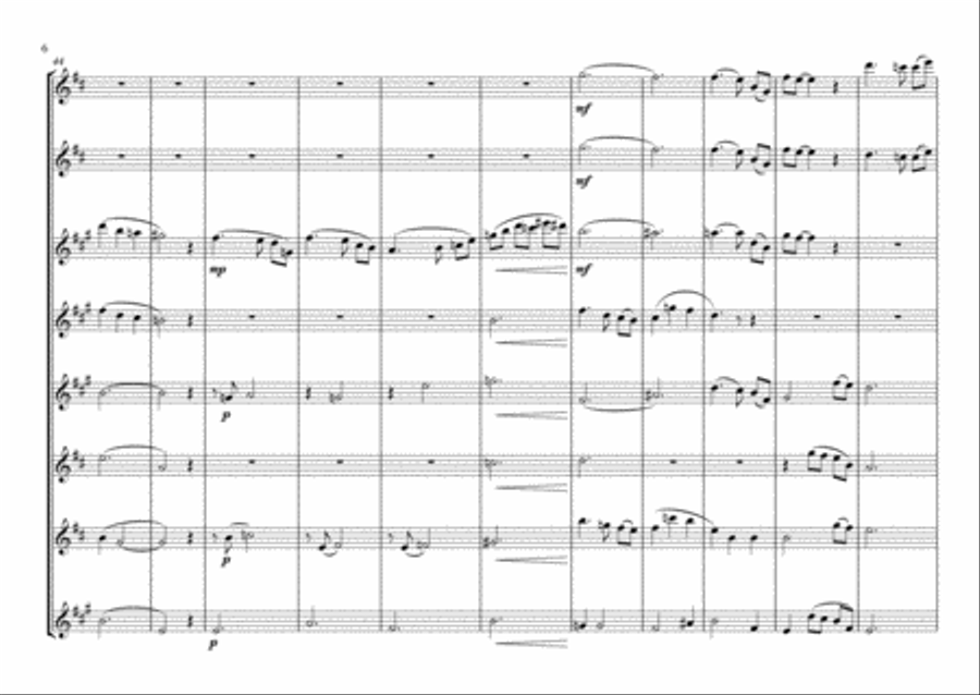 Amar Pelos Dois Woodwind Ensemble scores gallery preview page 6