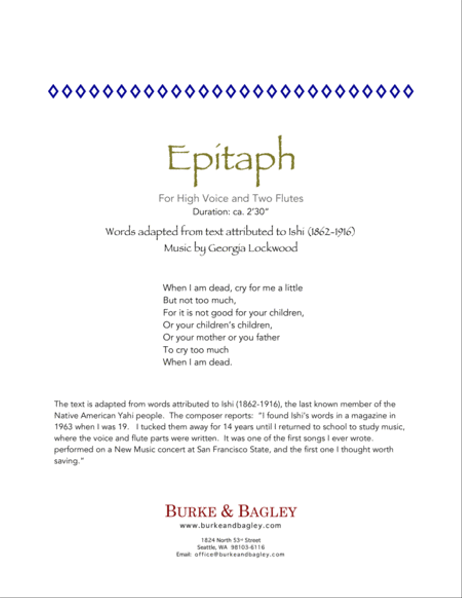 Epitaph Small Ensemble scores gallery preview page 2