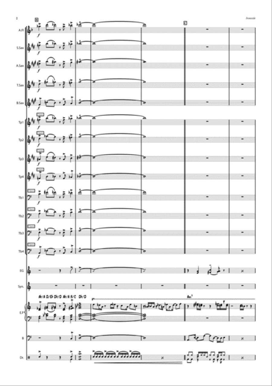 The Ironside Theme Concert Band scores gallery preview page 2