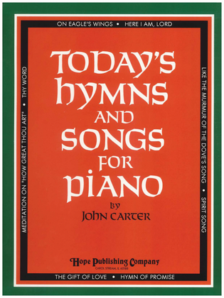 Book cover for Today's Hymns and Songs for Piano-Digital Download