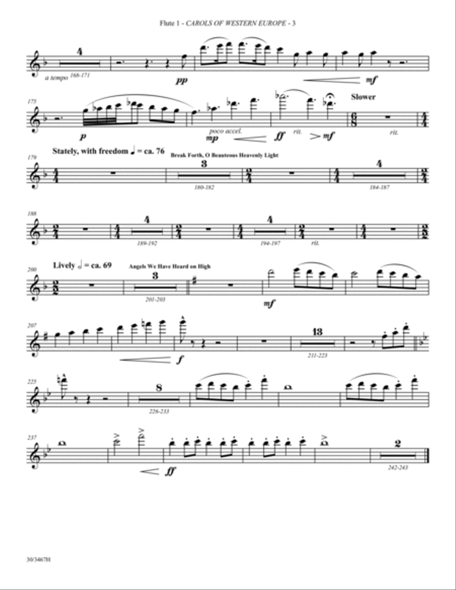 International Carol Suites: Carols of Europe - Set of Parts Full Orchestra scores gallery preview page 4