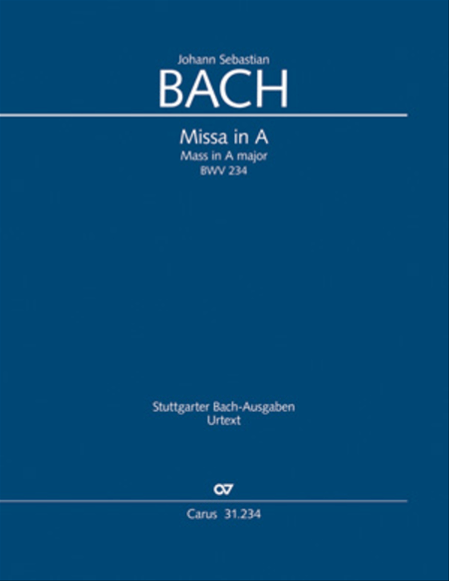 Mass in A major 4-Part scores gallery preview page 1