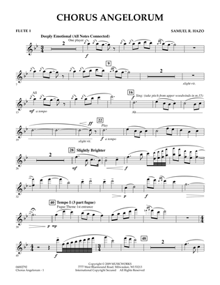 Chorus Angelorum - Flute 1