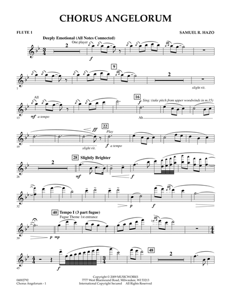 Chorus Angelorum - Flute 1