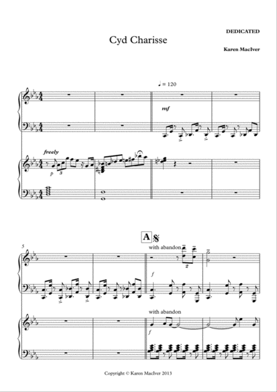 CYD CHARISSE 2 Pianos, 4-Hands scores gallery preview page 4