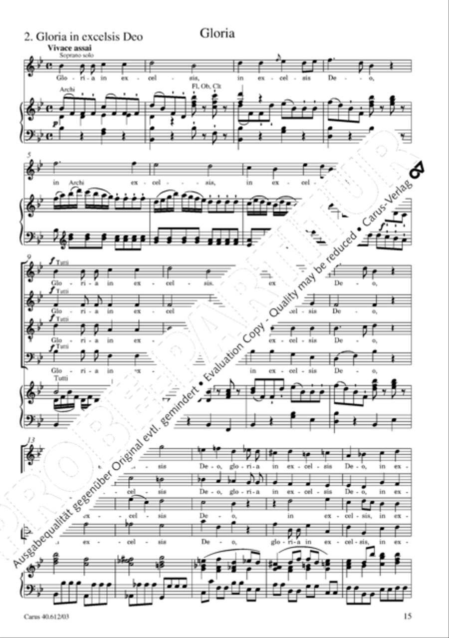 Harmoniemesse in B 4-Part scores gallery preview page 16