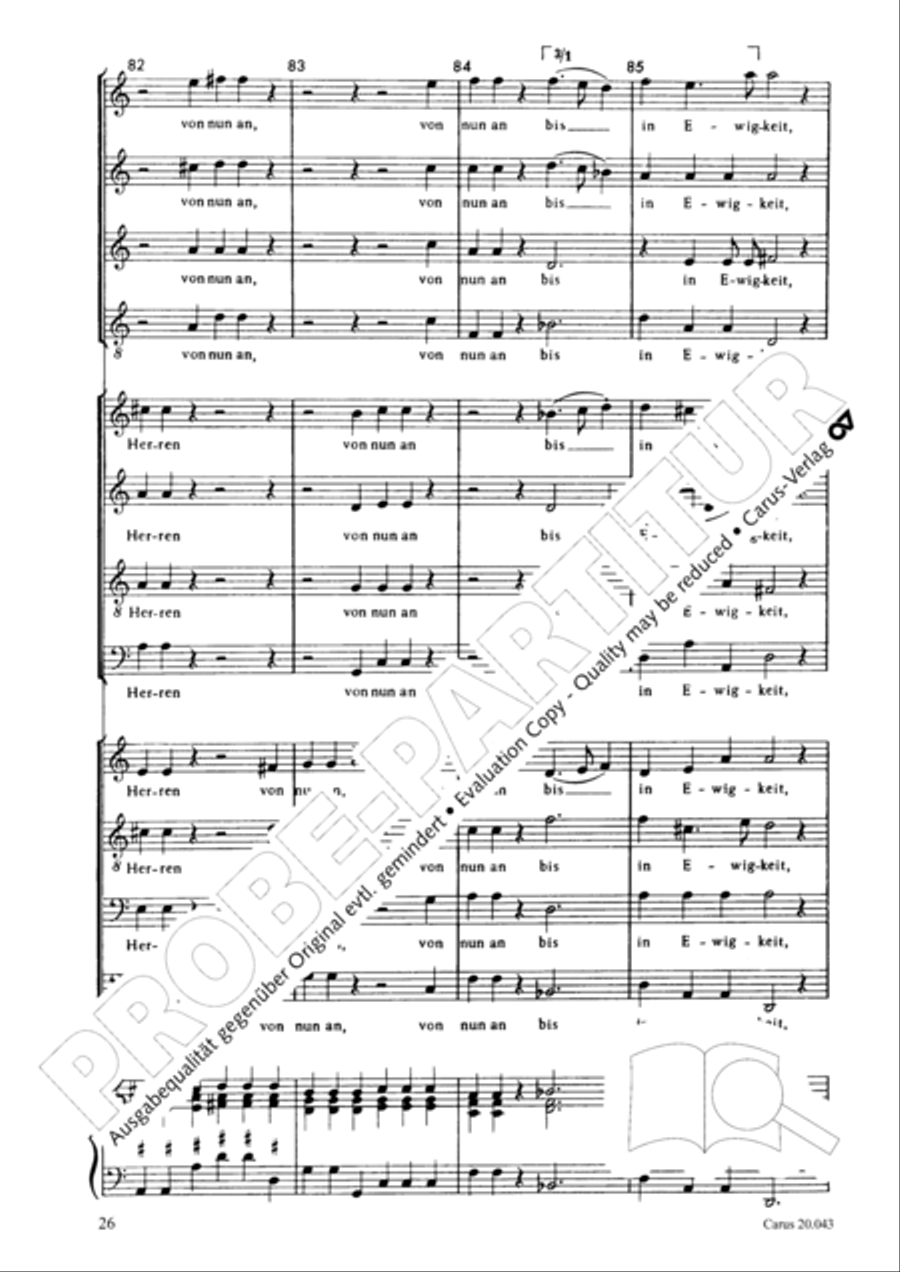 Nicht uns, Herr, sondern deinen Namen 4-Part scores gallery preview page 27