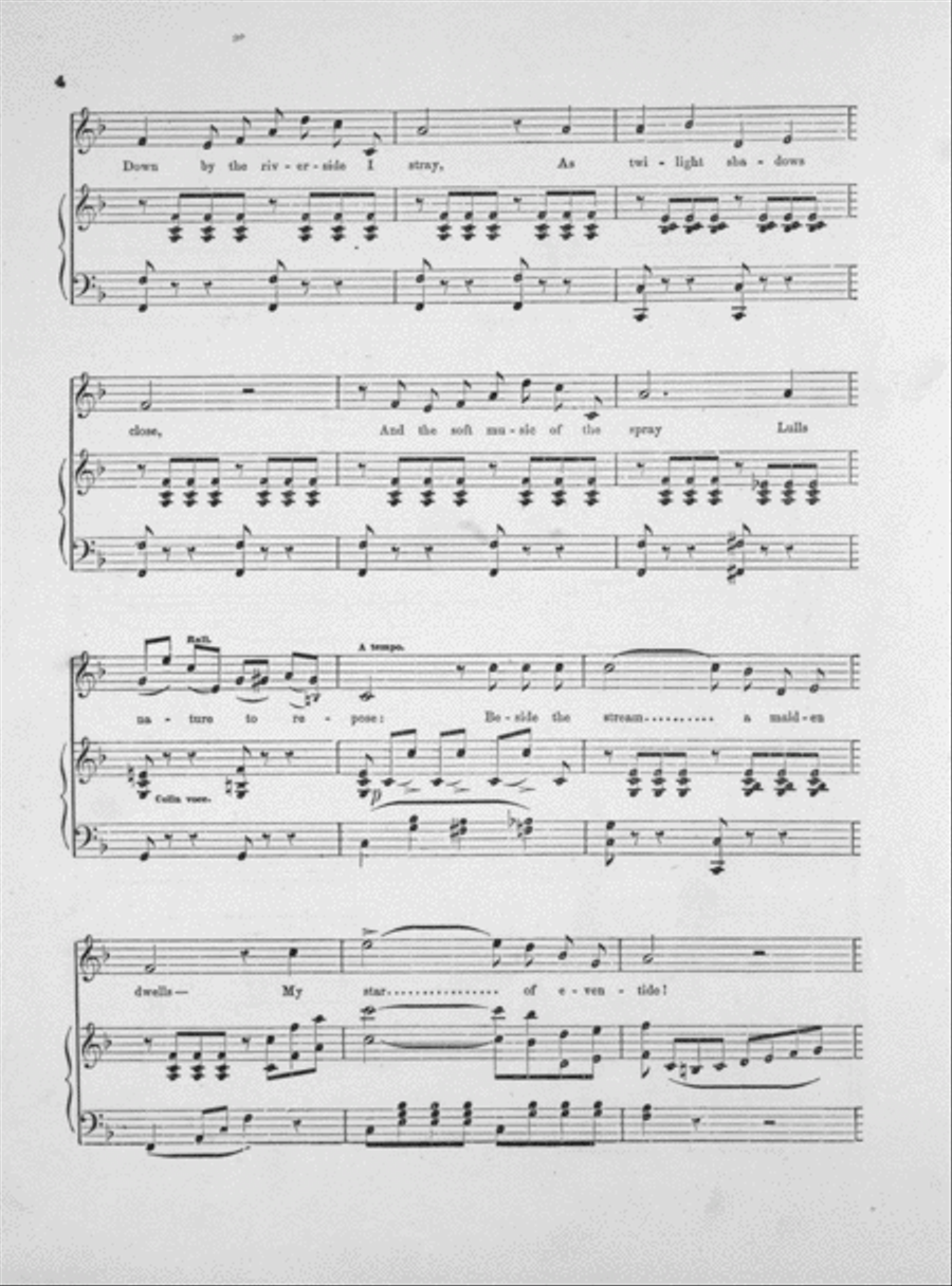 Down By the River Side I Stray. Ballad Voice scores gallery preview page 3