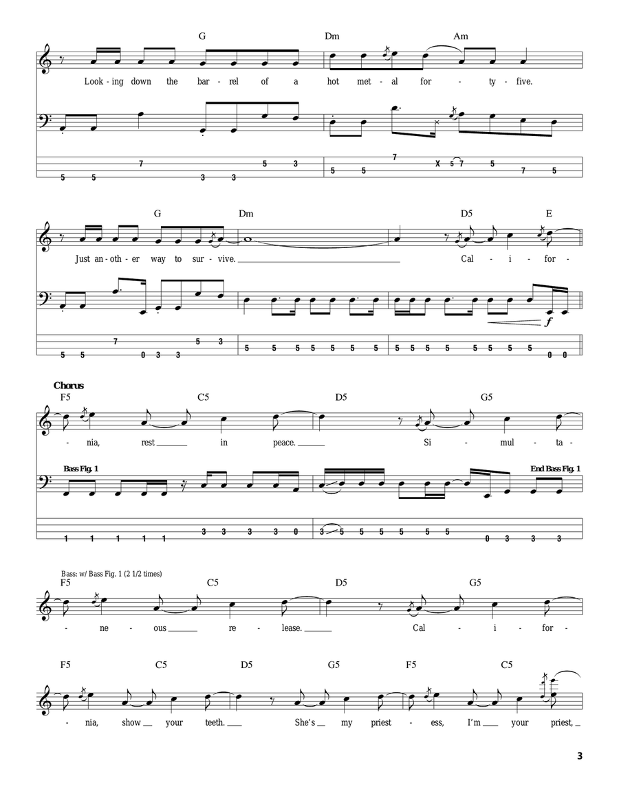 Dani California Acoustic Guitar scores gallery preview page 3