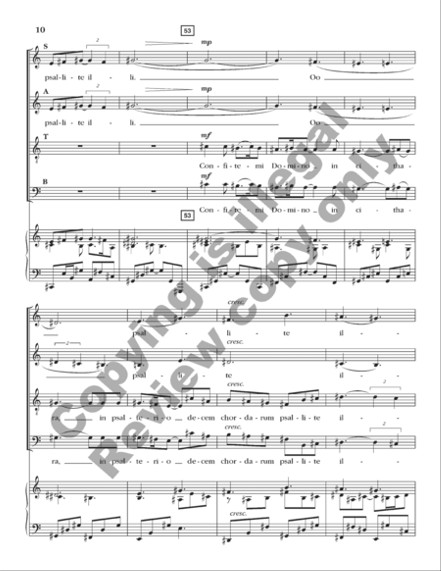 Exultate Justi 4-Part scores gallery preview page 25