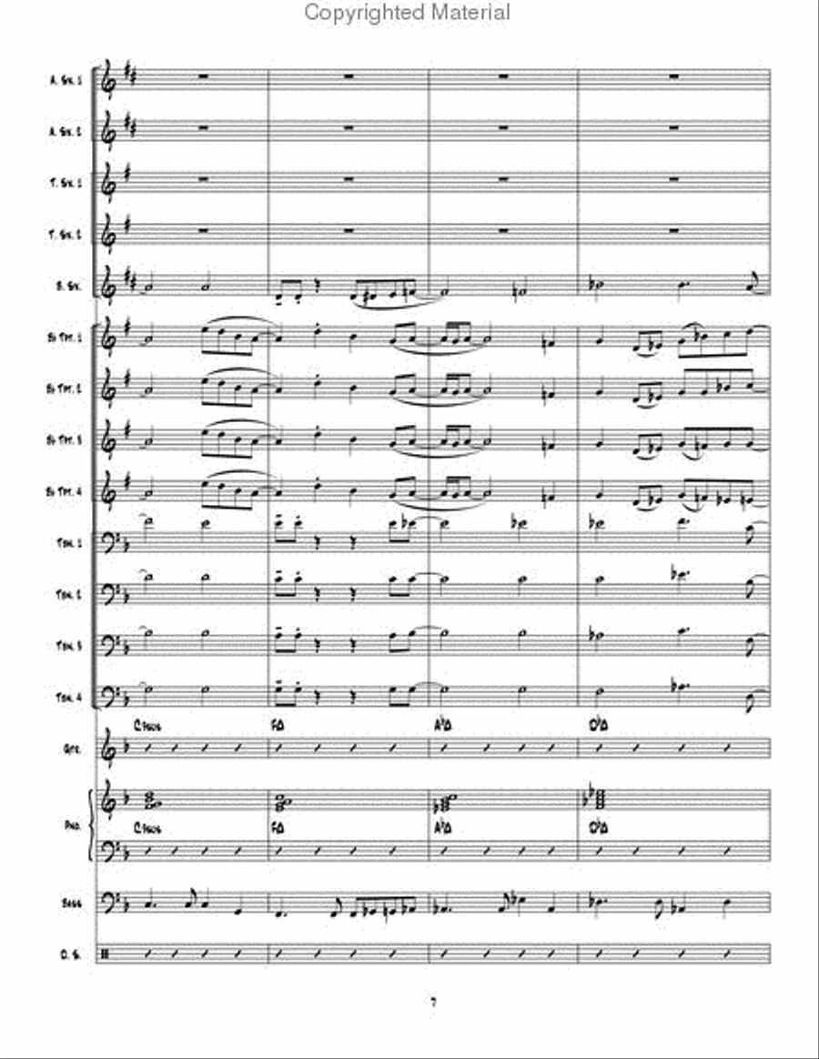 Man Ain't Said My Name Man Ain't Said My Name Jazz Ensemble scores gallery preview page 8
