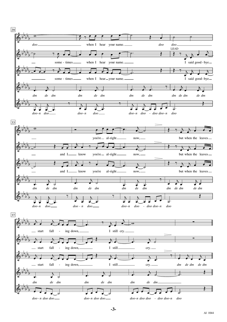 I Still Cry SSAA scores gallery preview page 3