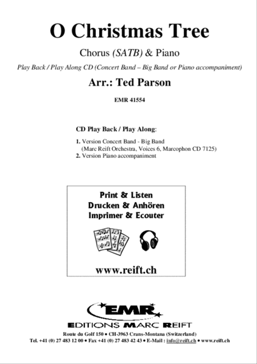 O Christmas Tree 4-Part scores gallery preview page 2