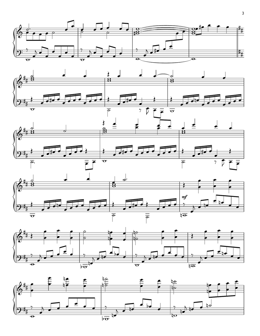 Casper's Lullaby Piano Solo scores gallery preview page 3