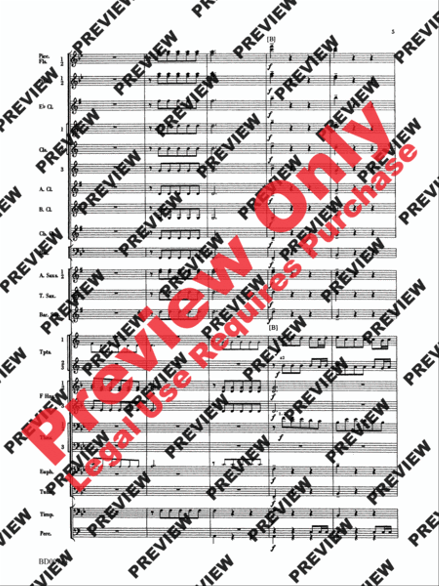 Water Music Suite Concert Band scores gallery preview page 5