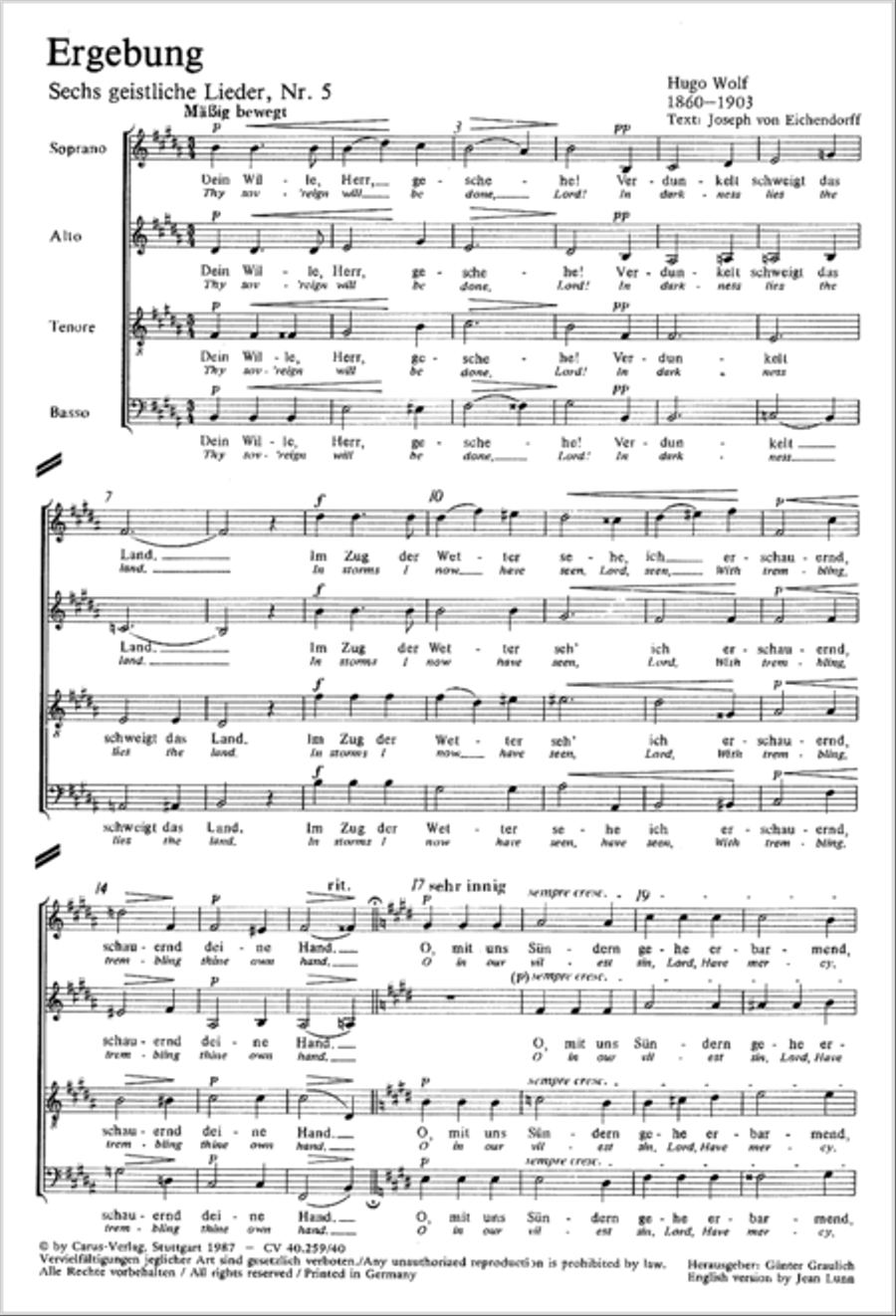 Thy sov'reign will be done 4-Part scores gallery preview page 6