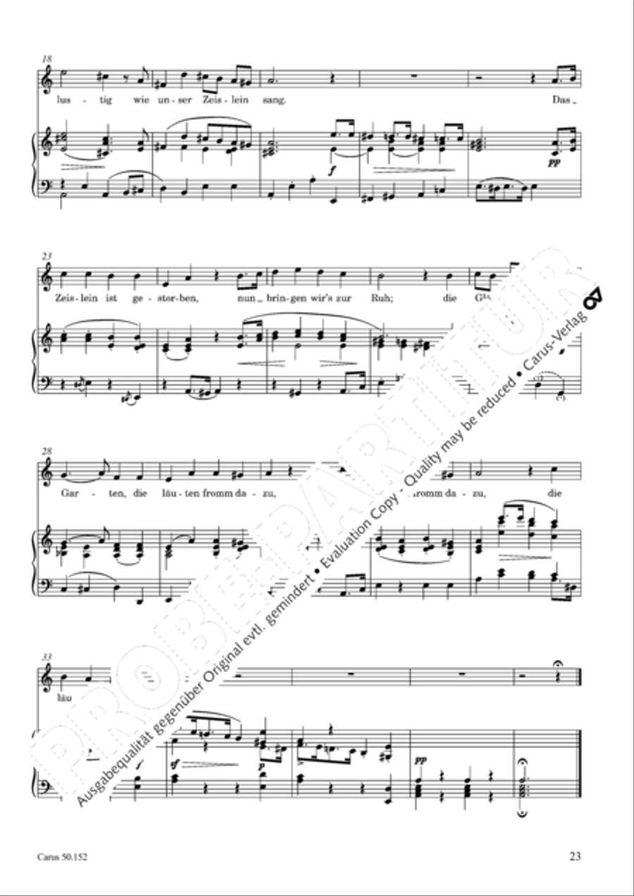 Liederbuch fur Kinder op. 152 Choir scores gallery preview page 24