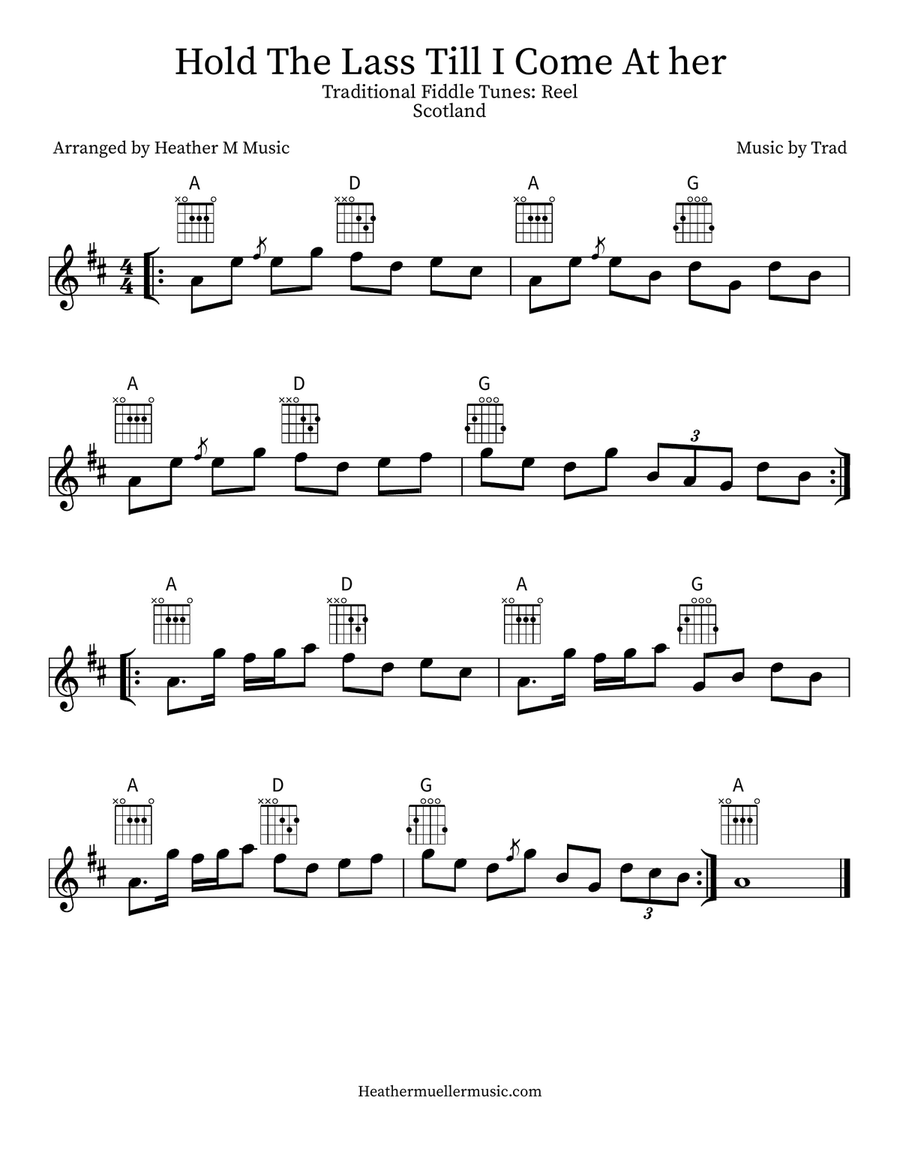 Hold The Lass Till I Come At her Violin scores gallery preview page 3