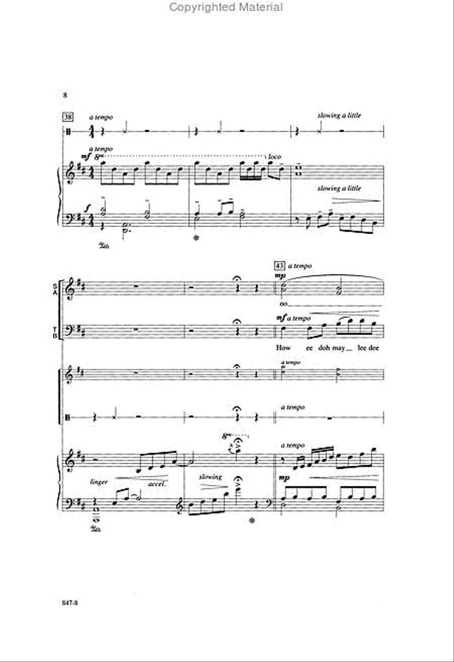 Moh lee hwah - SATB/SAB Octavo 4-Part scores gallery preview page 3