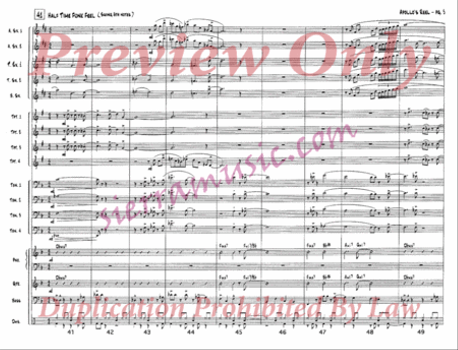 Apollo's Reel Jazz Ensemble scores gallery preview page 6