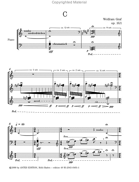 Drei Stucke fur Klavier, op. 16