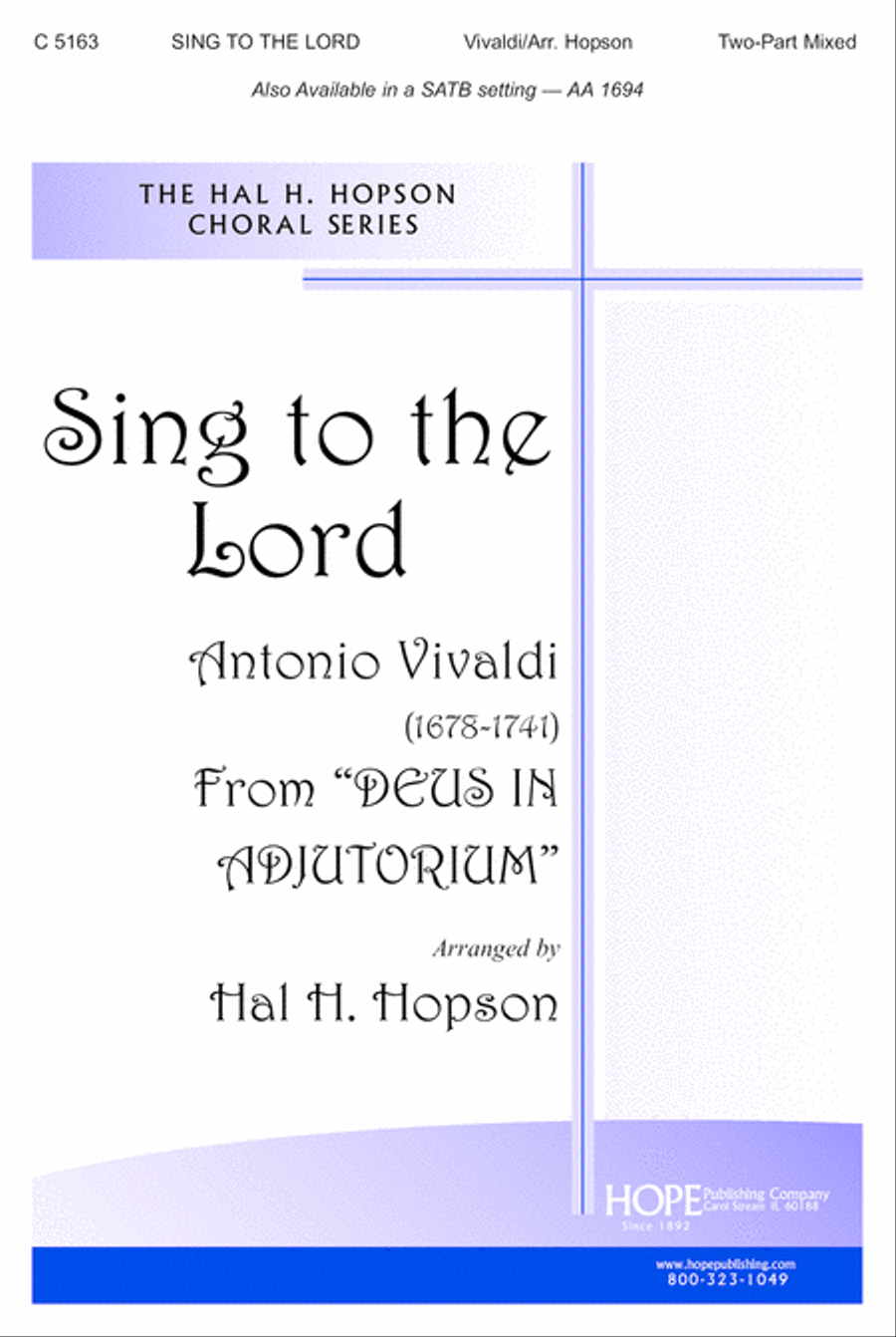 Sing to the Lord Sing to the Lord 2-Part scores gallery preview page 2