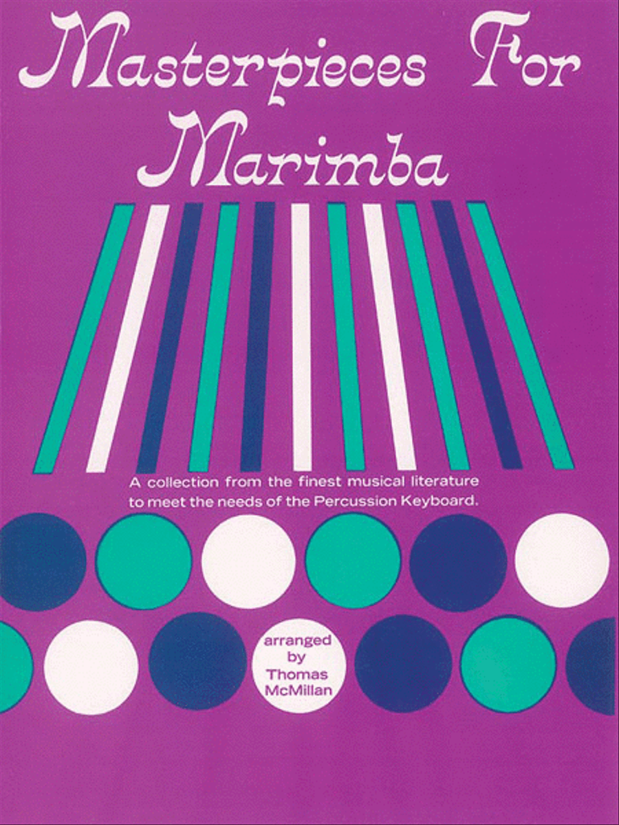 Masterpieces for Marimba Masterpieces for Marimba Piano scores gallery preview page 1