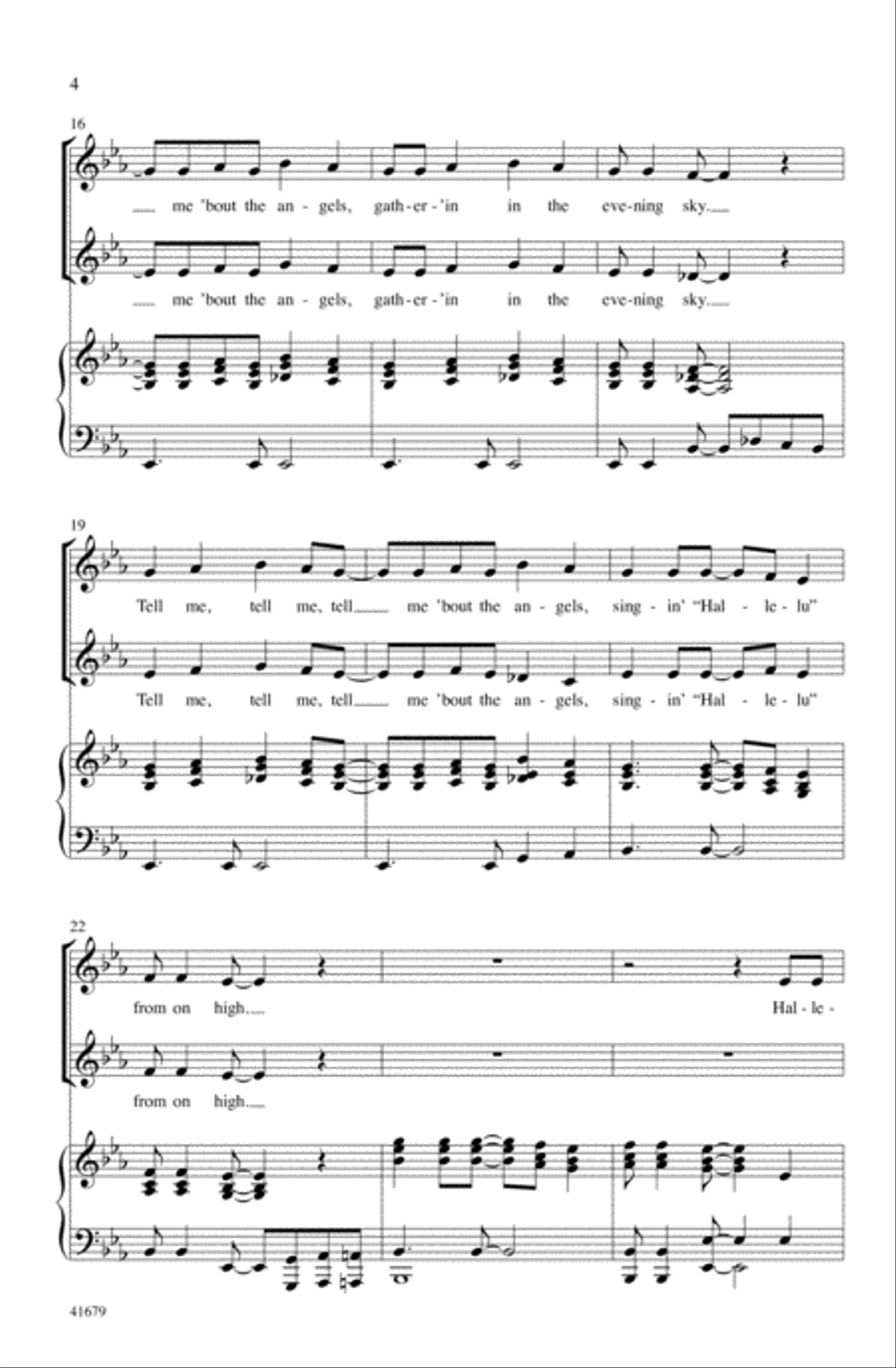 Tell Me, Tell Me! Tell Me, Tell Me! Choir scores gallery preview page 3