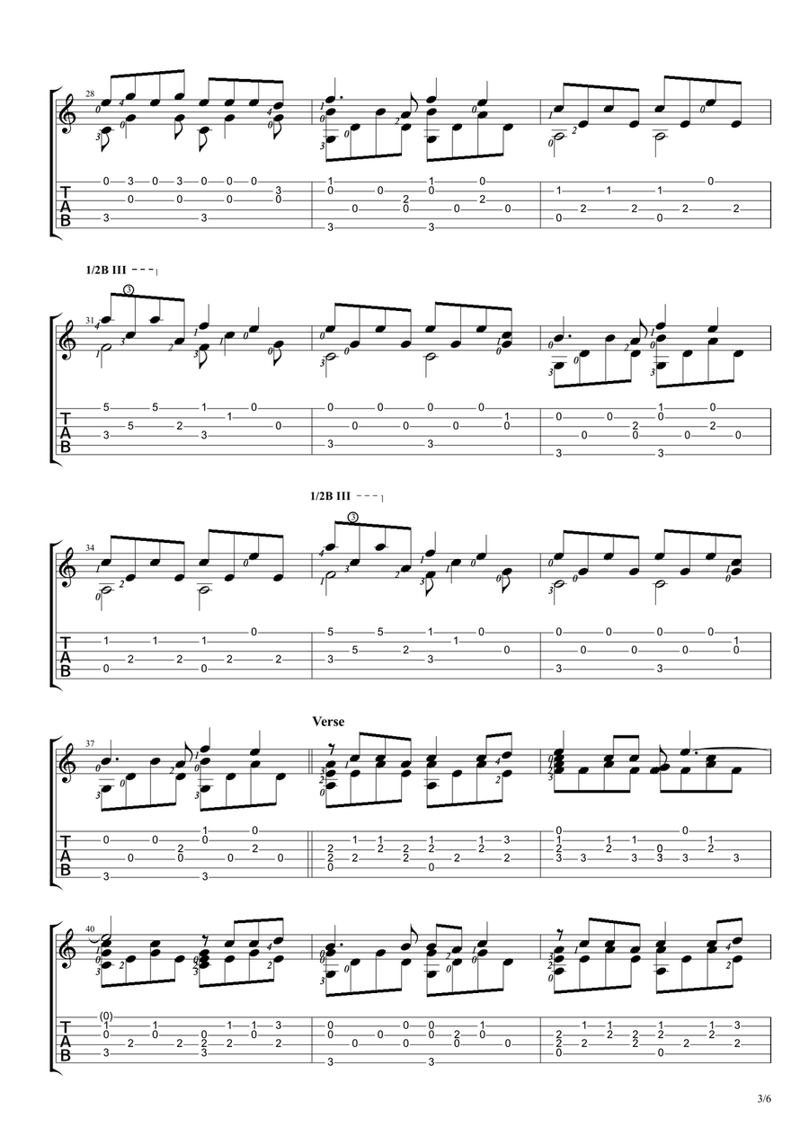 Faded Faded Acoustic Guitar scores gallery preview page 3