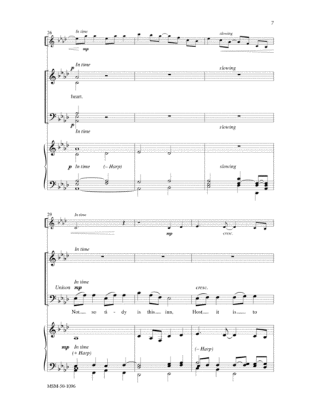 Carol Of The Inn (Choral Score) image number null