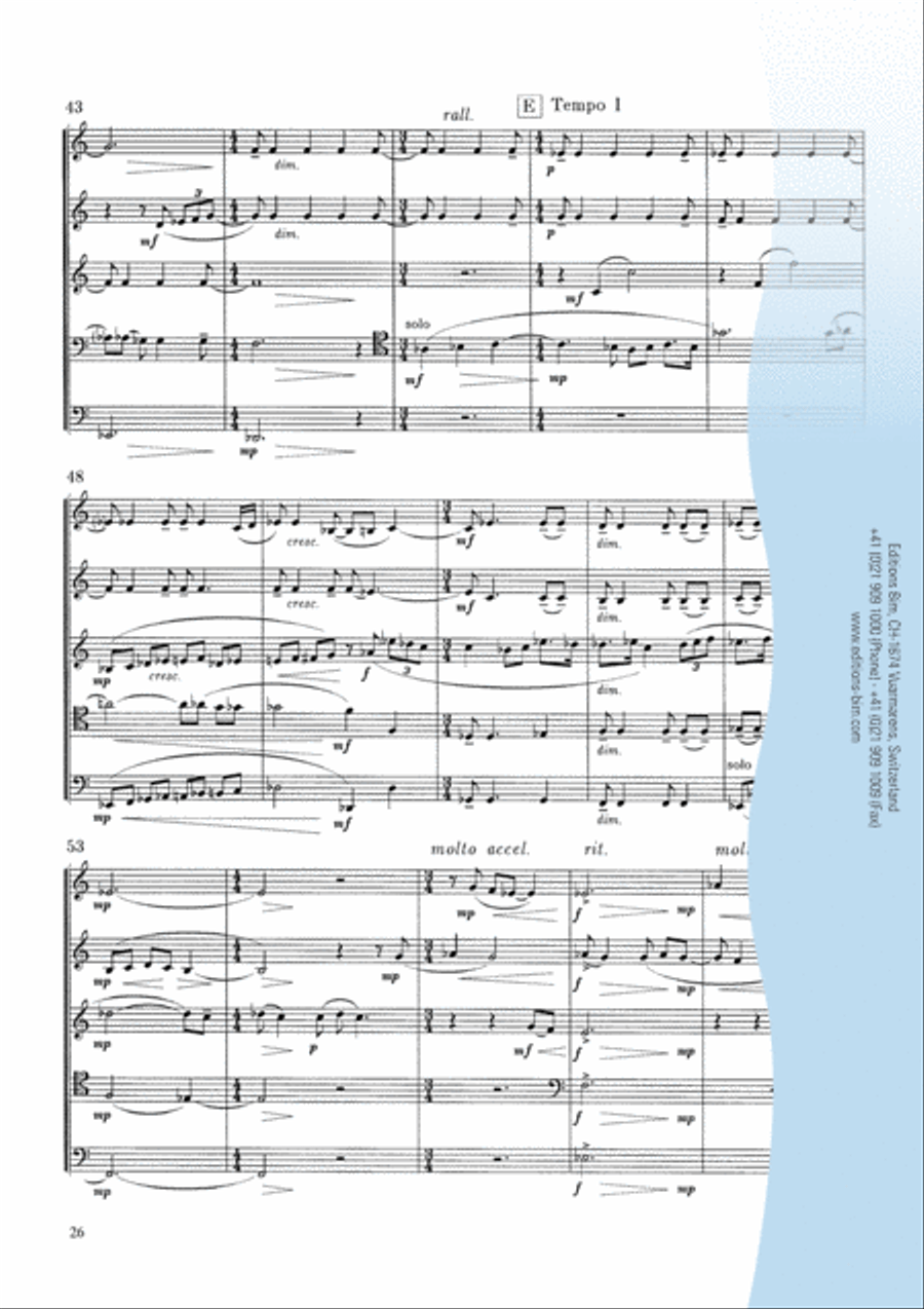 Seasons Seasons Brass Quintet scores gallery preview page 13