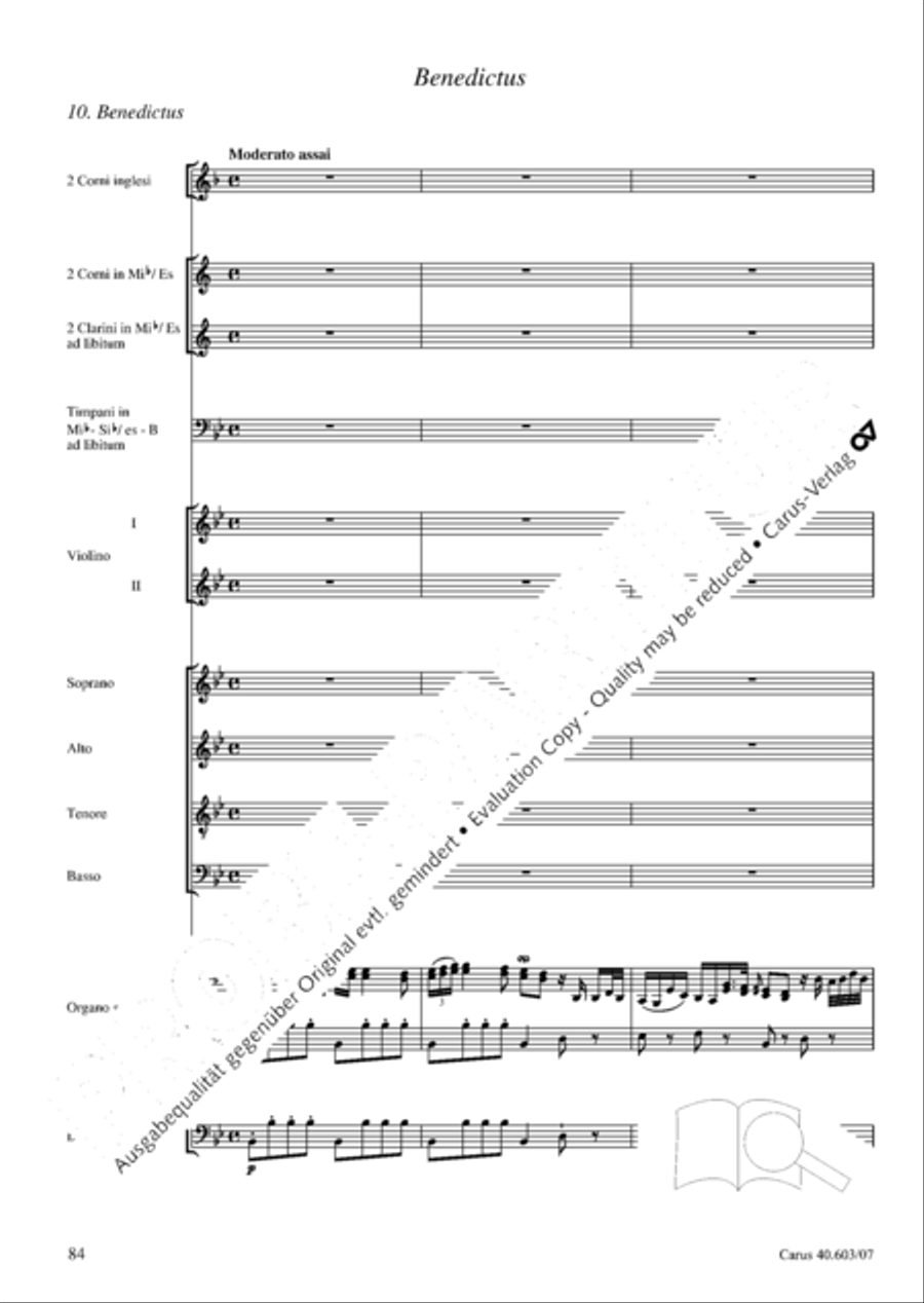 Grosse Orgelsolomesse in Es 4-Part scores gallery preview page 97