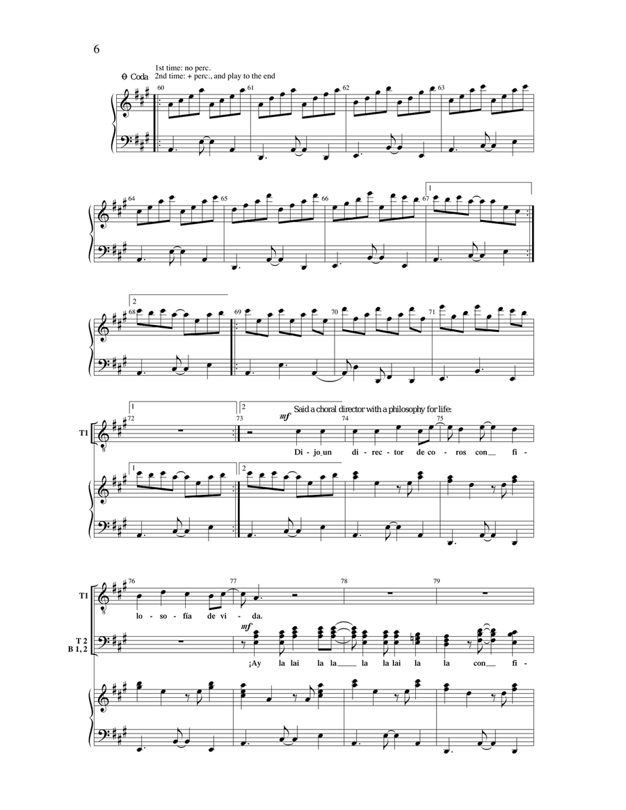 El Chuchumbe El Chuchumbe TTBB scores gallery preview page 5