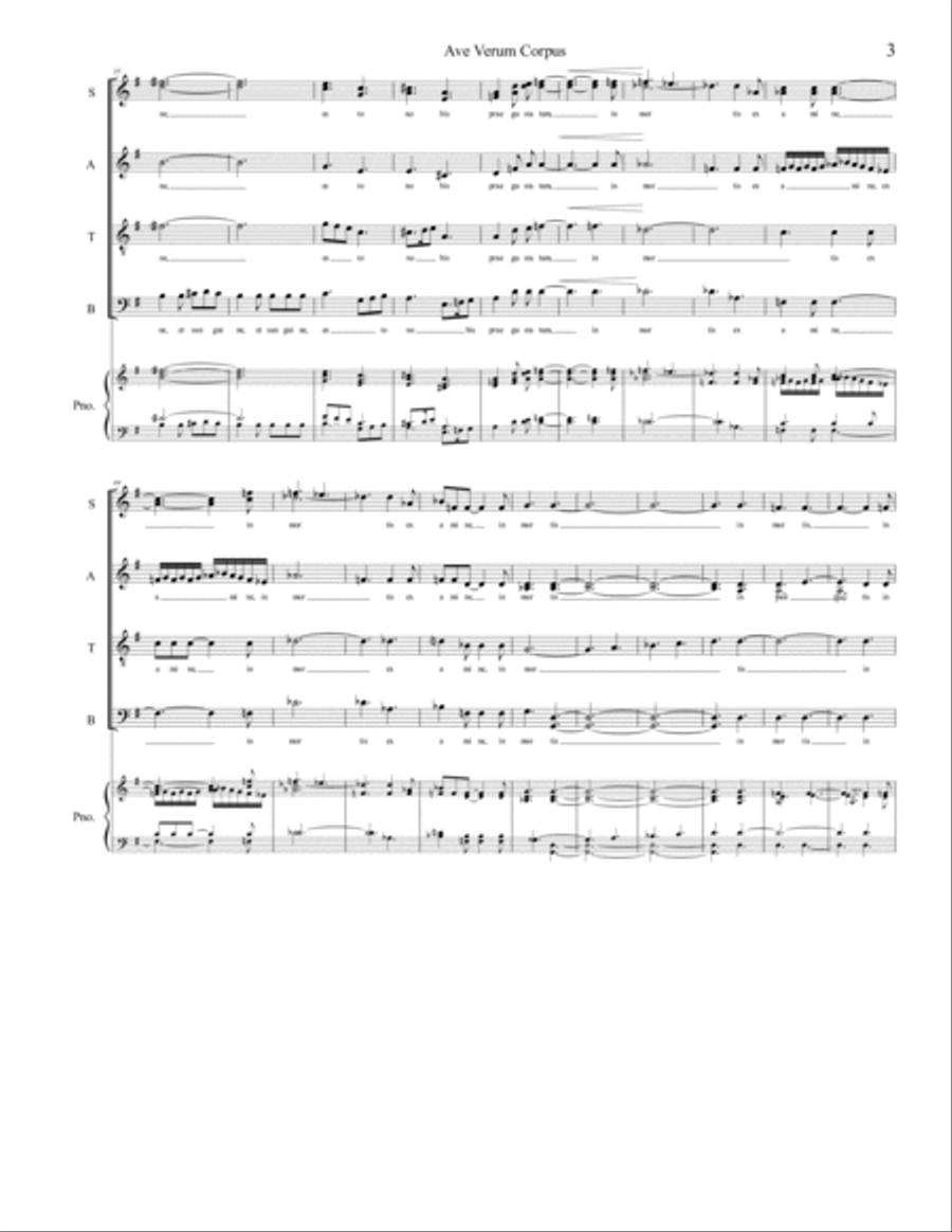 Ave Verum Corpus Divisi scores gallery preview page 3