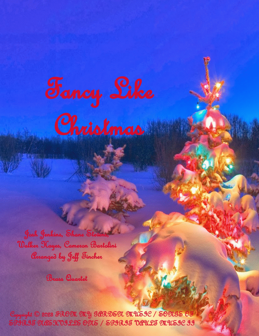Fancy Like Christmas Brass Quartet scores gallery preview page 1