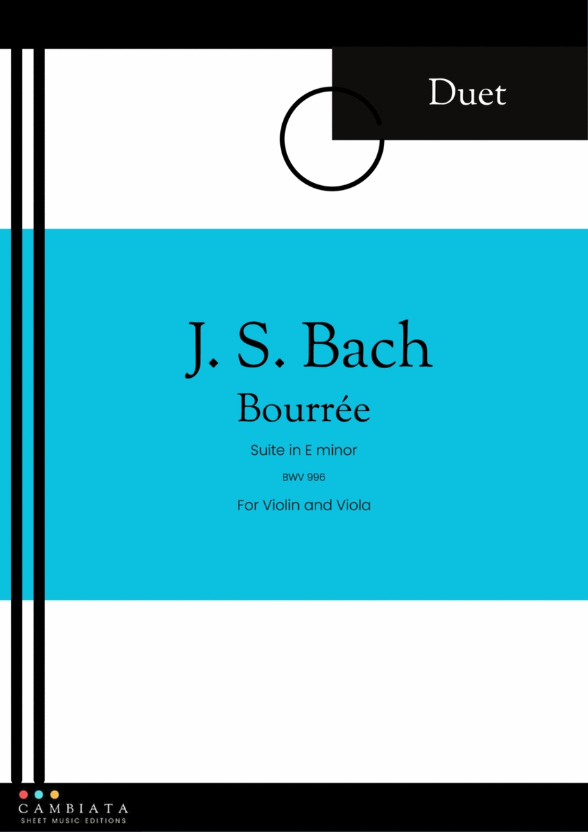 Bourée - For violin and viola (Duo) image number null
