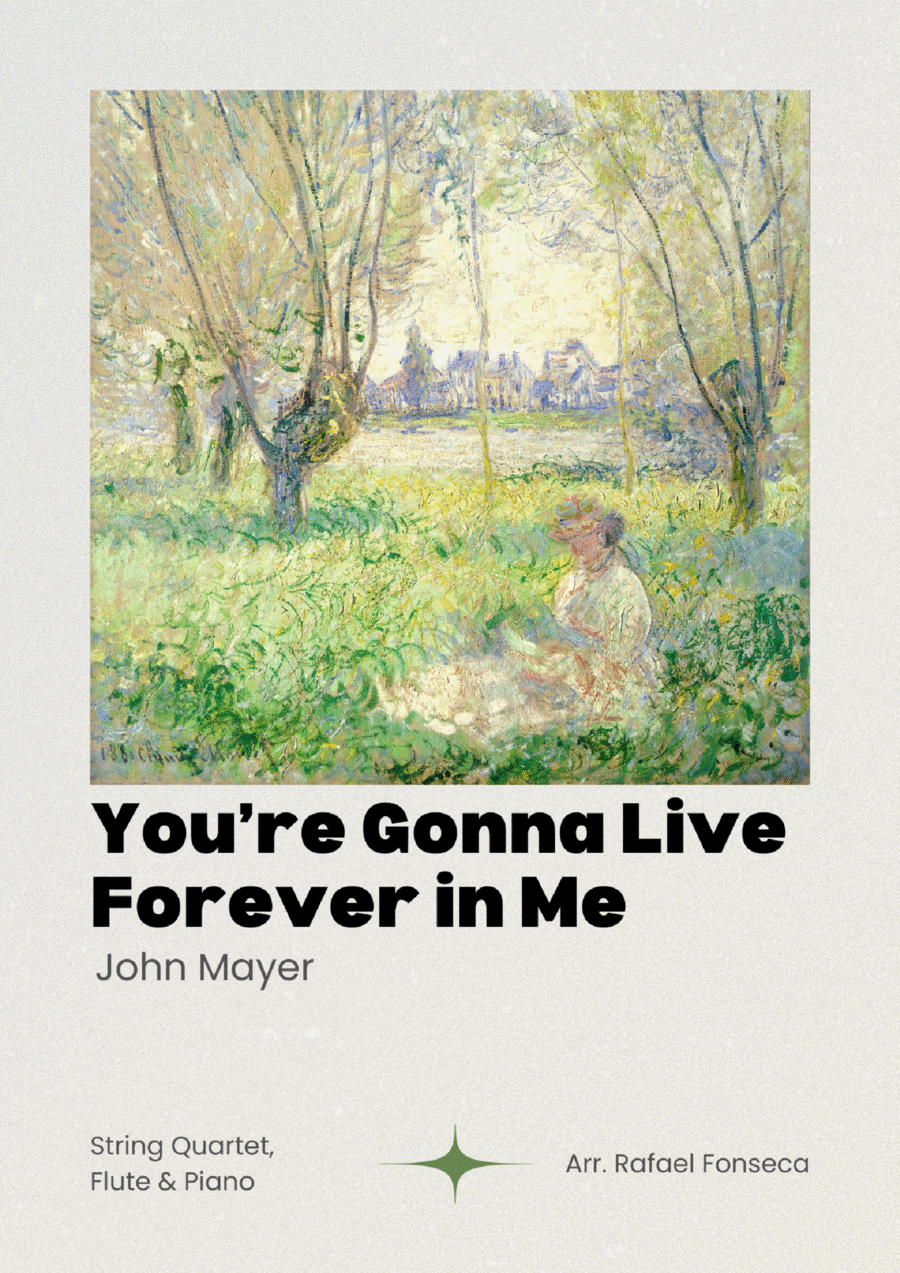 You're Gonna Live Forever In Me Flute scores gallery preview page 1