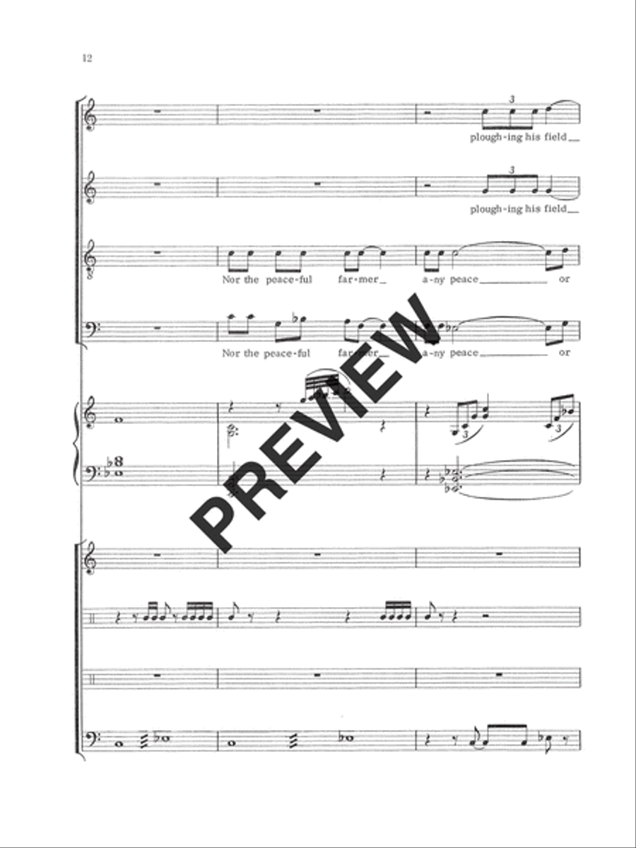 Beat! Beat! Drums! (Full Score) Choir scores gallery preview page 13