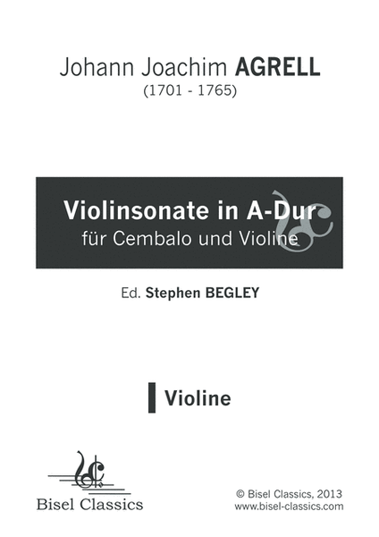 Violinsonate in A-Dur, Violin Part