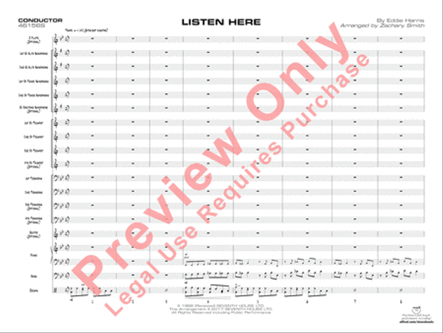 Listen Here Jazz Ensemble scores gallery preview page 4