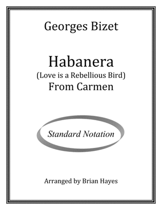 Book cover for Habanera from Carmen (for solo guitar) (Standard Notation)