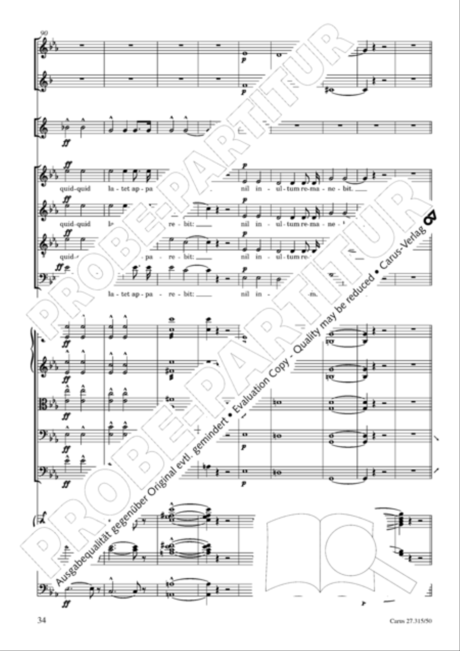 Requiem in C major 4-Part scores gallery preview page 37