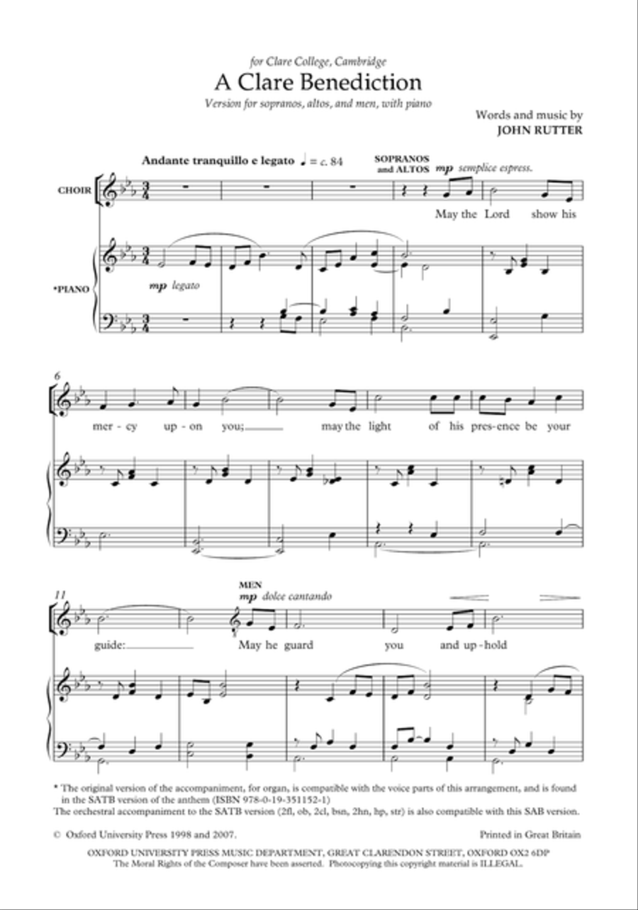 A Clare Benediction A Clare Benediction SA scores gallery preview page 2