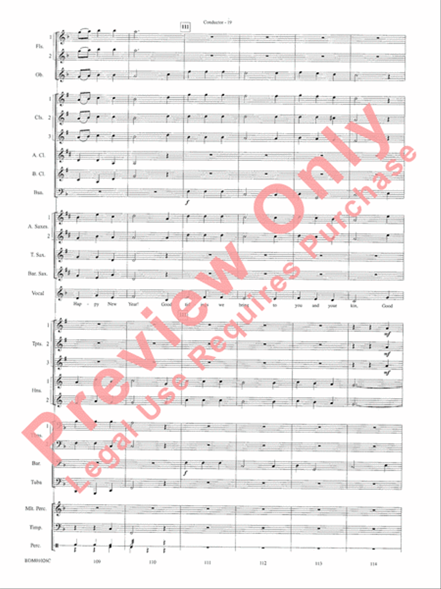 The Ultimate Christmas Sing-Along Concert Band scores gallery preview page 21