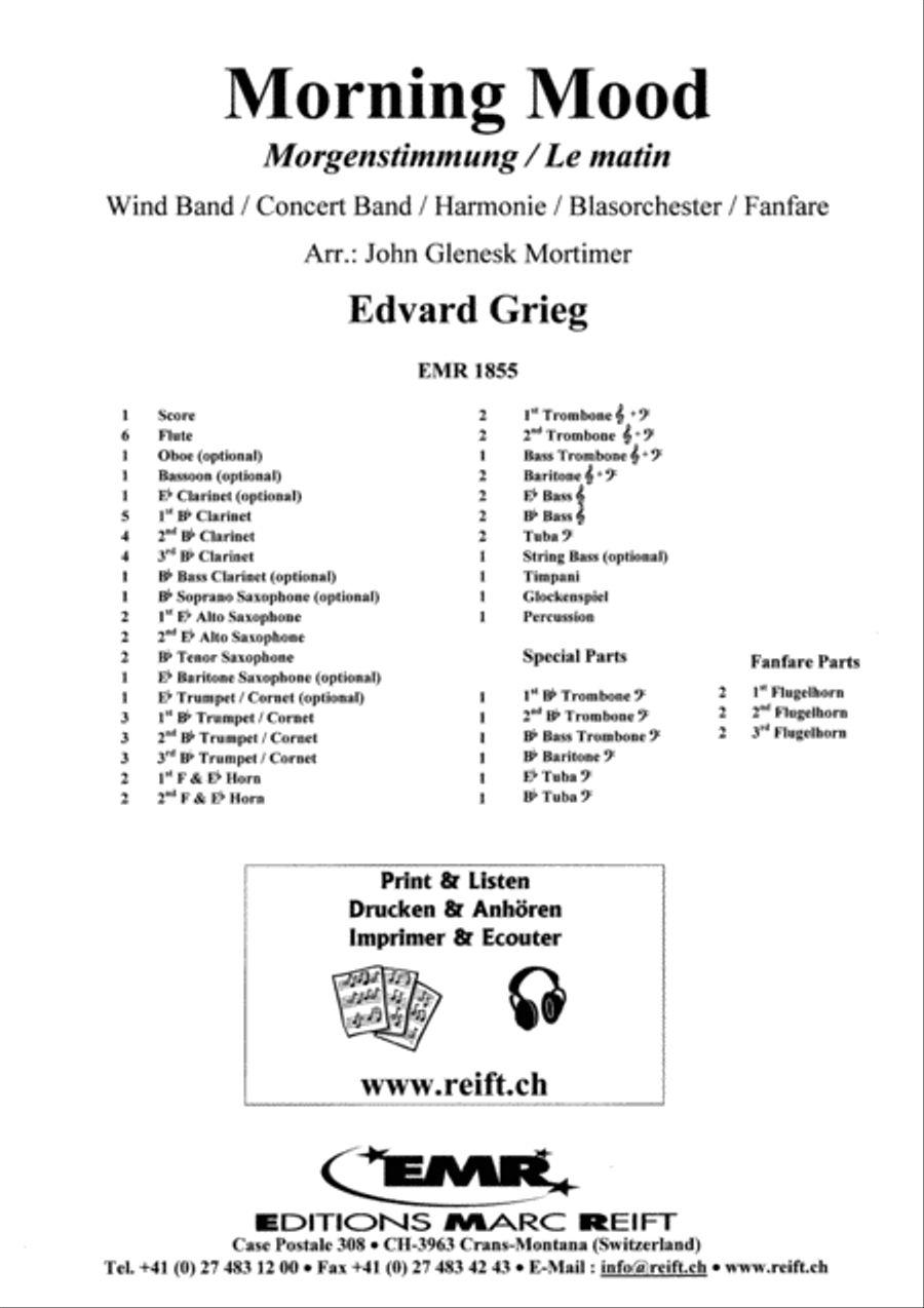 Morning Mood Morning Mood Concert Band scores gallery preview page 2