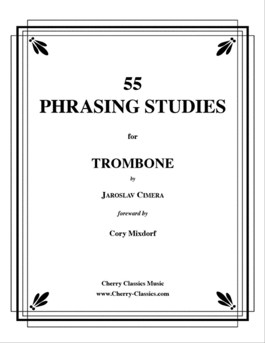 55 Phrasing Studies for Trombone Trombone scores gallery preview page 1