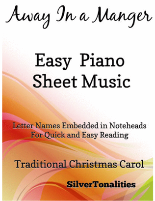 Book cover for Away In a Manger Easy Piano Sheet Music